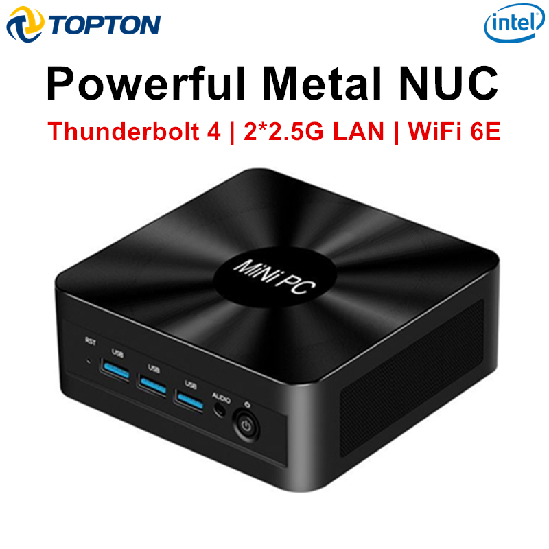 Pc Gaming Core I7 - คอมพิวเตอร์ขนาดเล็ก Topton Metal Nuc Gaming Mini