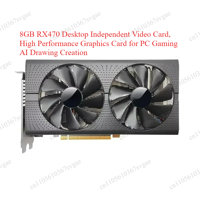 Pc Gaming Drawing - การ์ดแสดงผลอิสระสำหรับเดสก์ท็อป 8GB RX470, การ์ดกราฟิกประสิทธิภาพสูงสำหรับการเล่นเกมบนพีซีและการสร้างภาพด้วย AI