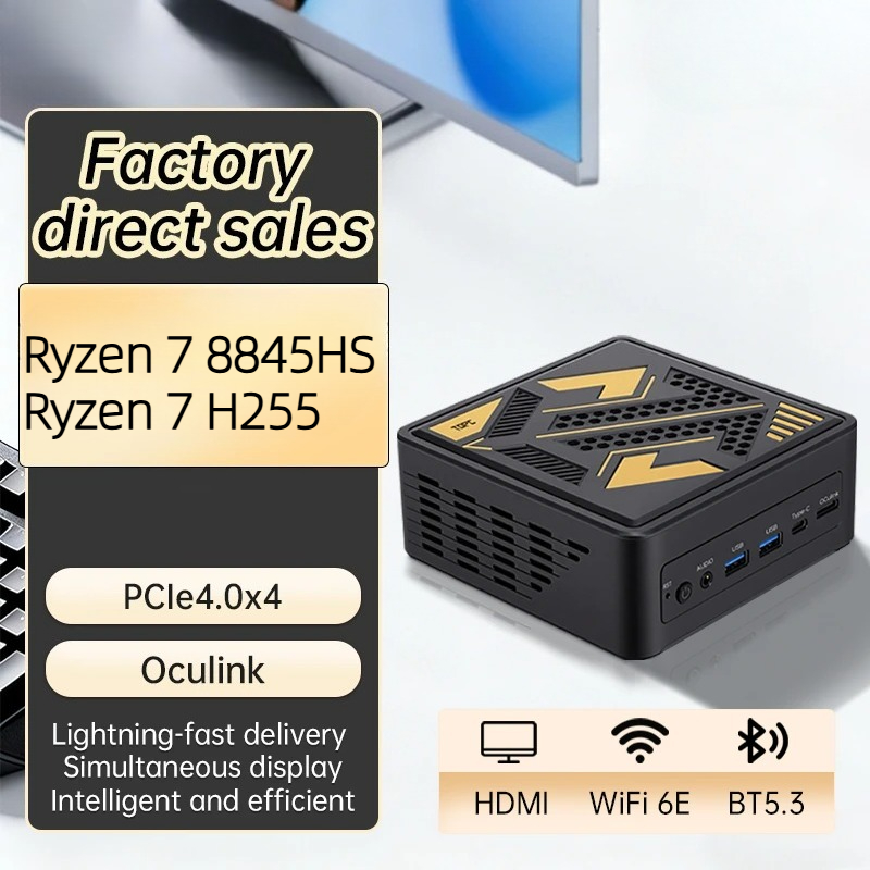 Pc Gaming Windows 7 - มินิพีซีเกมเมอร์ คอมพิวเตอร์เกมมิ่งขนาดเล็ก Ryzen 7 8845HS/Ryzen 7