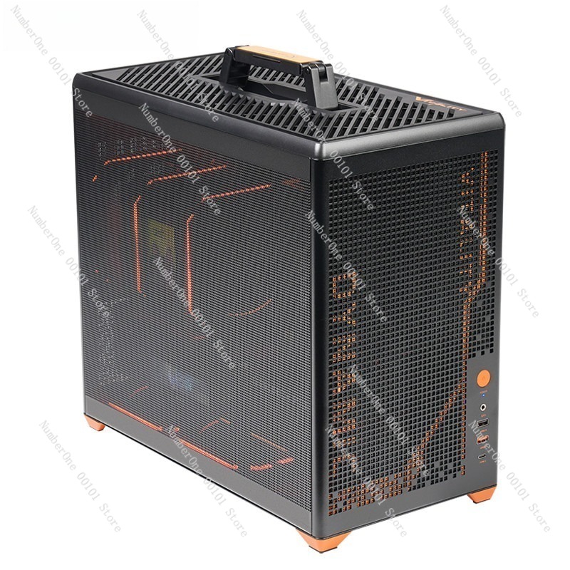 Pc Gaming Liquid - เคสคอมพิวเตอร์พกพาแบบตาข่าย MATX สำหรับเล่นเกม รองรับ ITX ขนาดกะทัดรัด