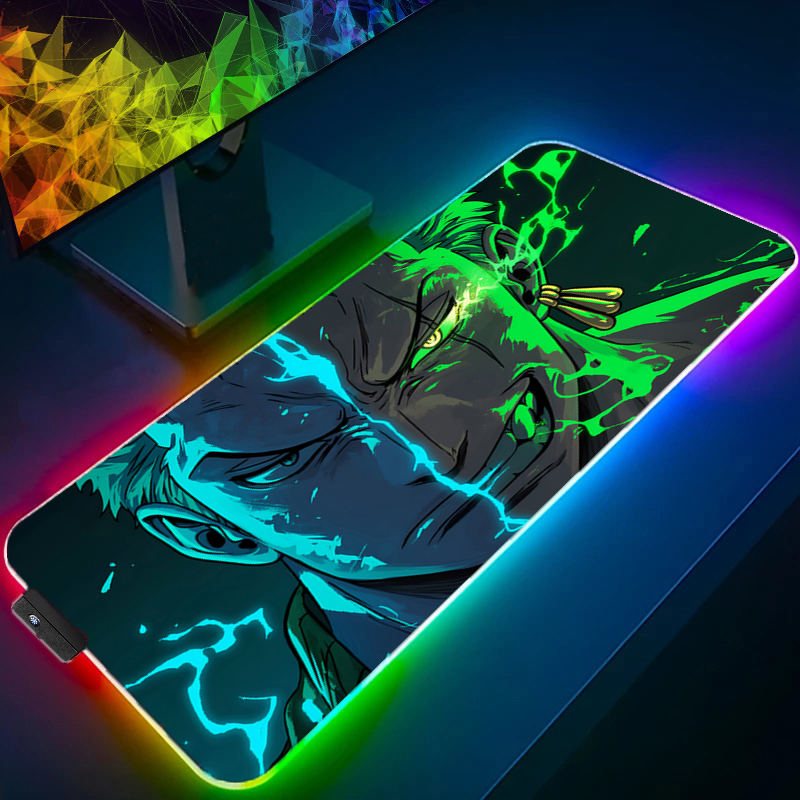 Pc Gaming Upgrades - ONE PIECE Zoro Mouse Pad RGB