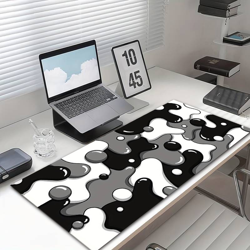 Pc Gaming Liquid - CIFBUY แผ่นรองเมาส์ลายหยดน้ำนมโฟมขนาดใหญ่แผ่นรองเม้าส์สำหรับเล่นเกมฐานยางกันลื่นล้างทำความสะอาดได้สำหรับพีซีสำนักงานของตกแต่งบ้านของขวัญ