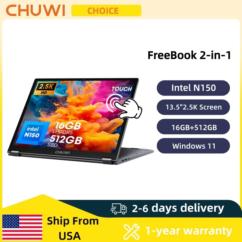 Pc Gaming Windows 7 - CHUWI FreeBook แล็ปท็อปหน้าจอสัมผัส 2-in-1 ขนาด 13.4