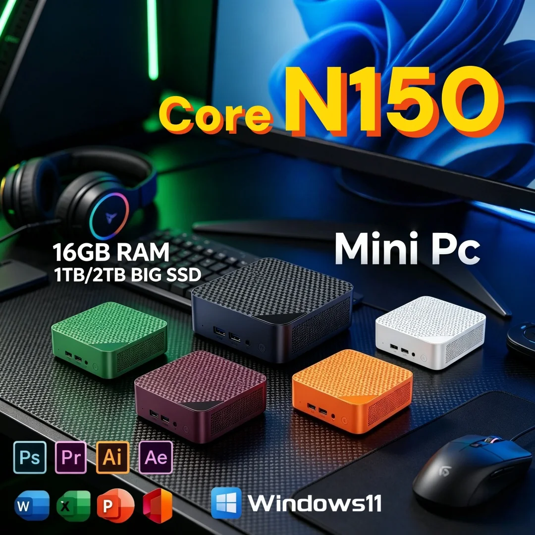Pc Gaming Online - มินิพีซี Core N150 ทรงพลัง รองรับ WiFi6