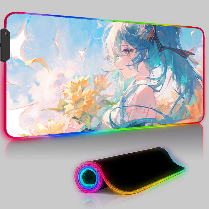 แผ่นรองเมาส์น่ารักสีชมพู HD RG - Pc Gaming Hatsune Miku บทวิจารณ์และราคา