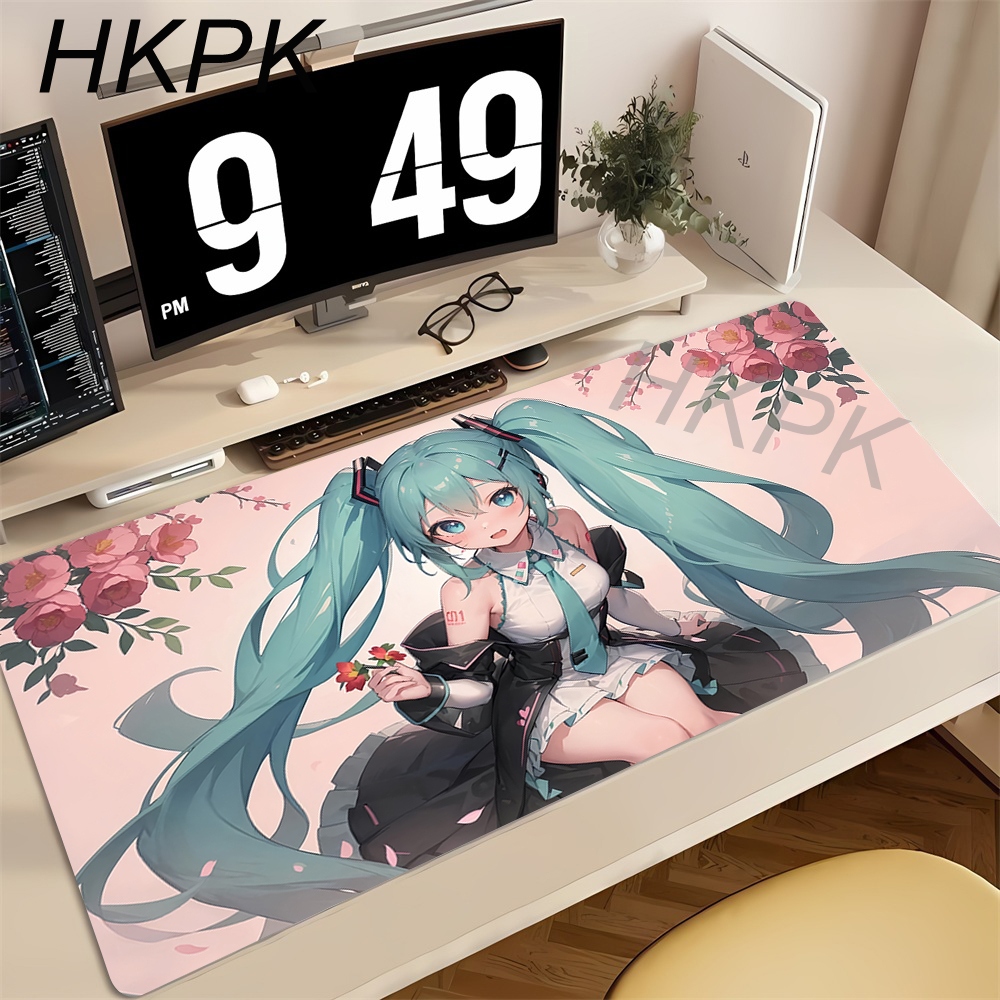 แผ่นรองเมาส์เกมมิ่งขนาดใหญ่ลาย - Pc Gaming Hatsune Miku บทวิจารณ์และราคา