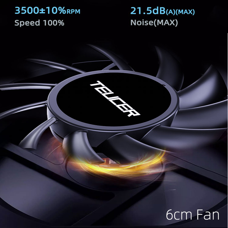 พัดลมระบายความร้อน TEUCER UT-6 - Pc Gaming Liquid บทวิจารณ์และราคา