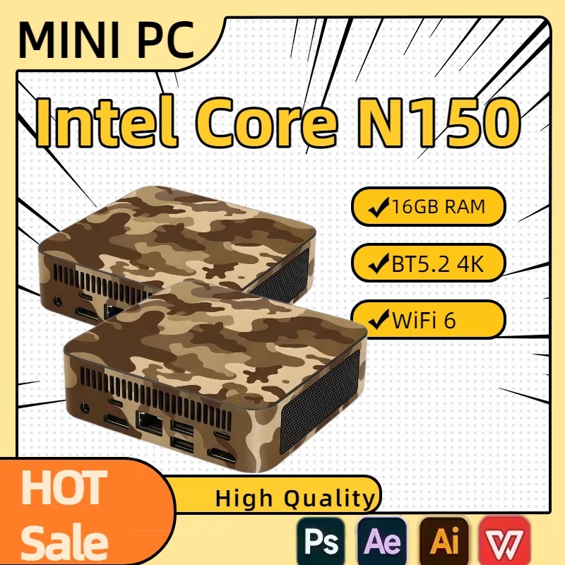 มินิพีซีขนาดกะทัดรัด Intel N15 - Pc Gaming Compact บทวิจารณ์และราคา
