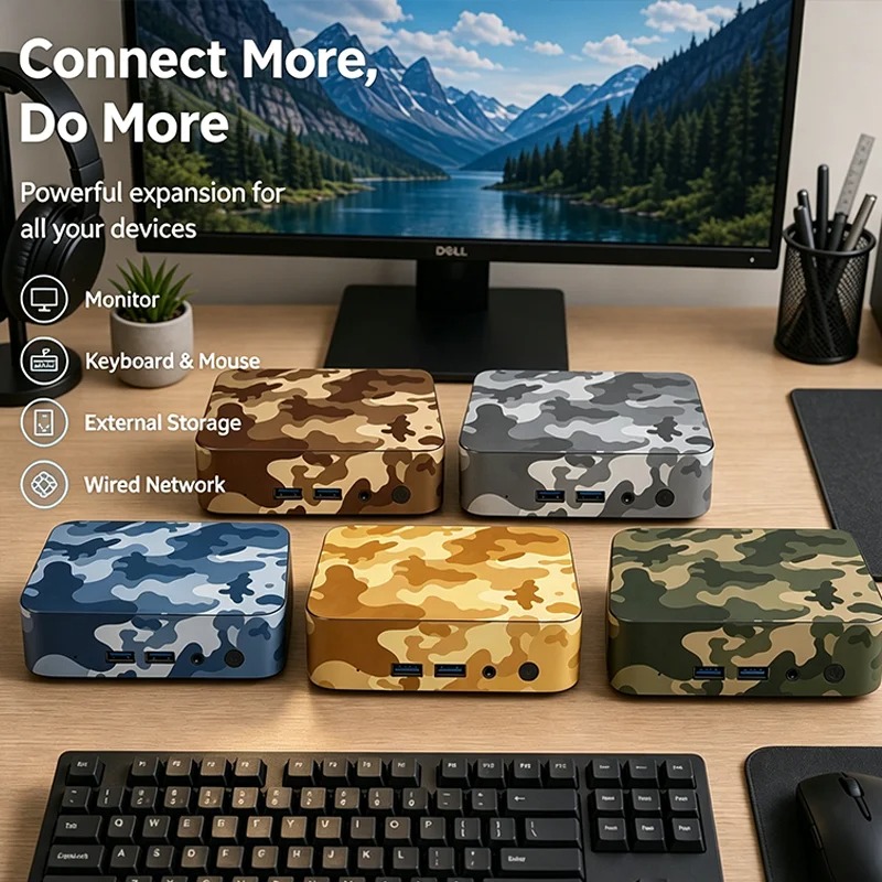 มินิพีซีขนาดกะทัดรัด Intel N15 - Pc Gaming Compact บทวิจารณ์และราคา