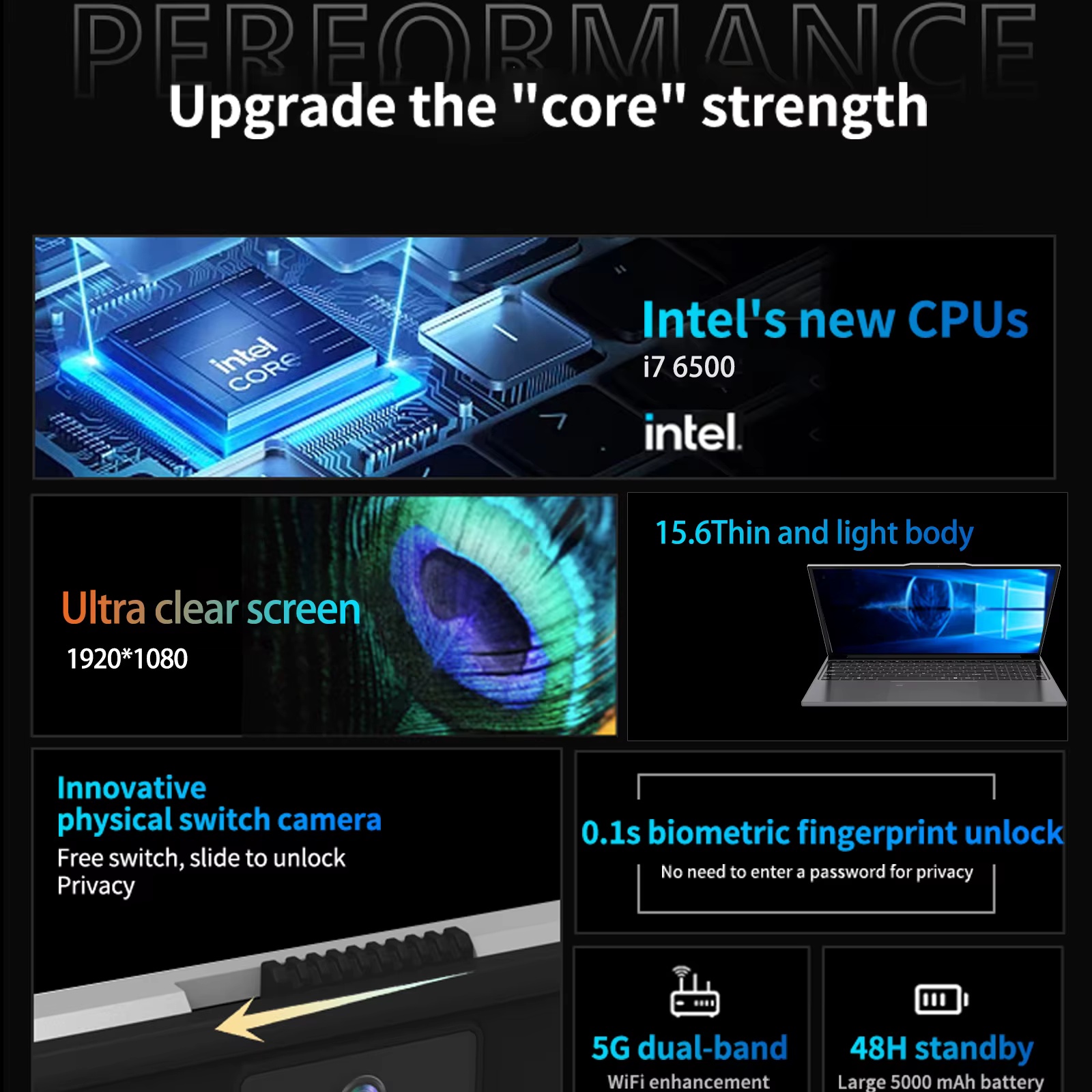 แล็ปท็อปบางเฉียบขนาด 15.6 นิ้ว - Pc Gaming Core I7 บทวิจารณ์และราคา