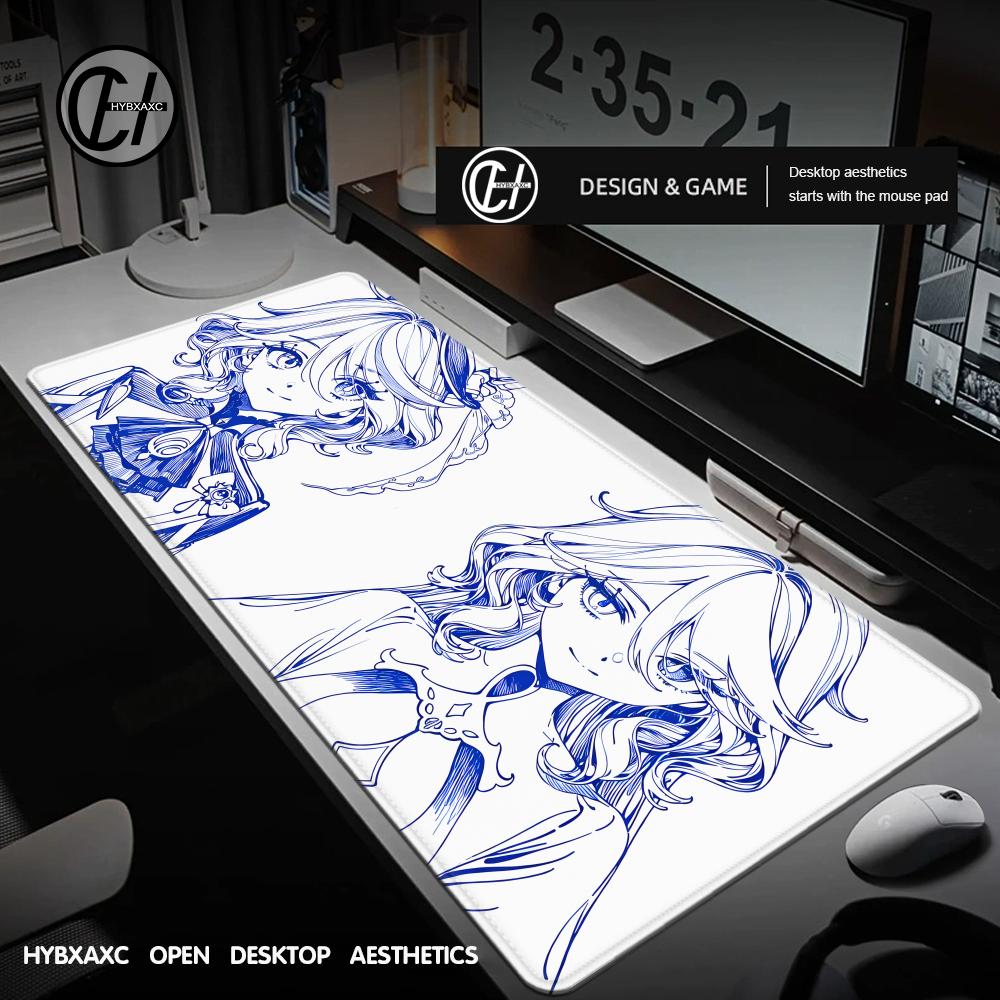 แผ่นรองเมาส์ลายเส้น Genshin Im - Pc Gaming Drawing บทวิจารณ์และราคา