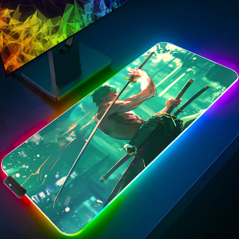 ONE PIECE Zoro Mouse Pad RGB อ - Pc Gaming Upgrades บทวิจารณ์และราคา