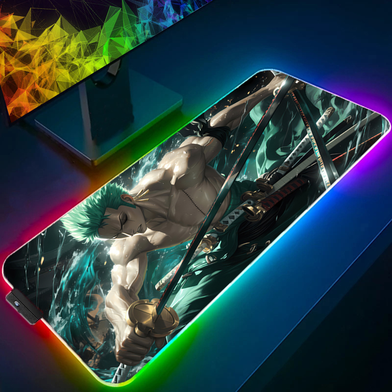 ONE PIECE Zoro Mouse Pad RGB อ - Pc Gaming Upgrades บทวิจารณ์และราคา