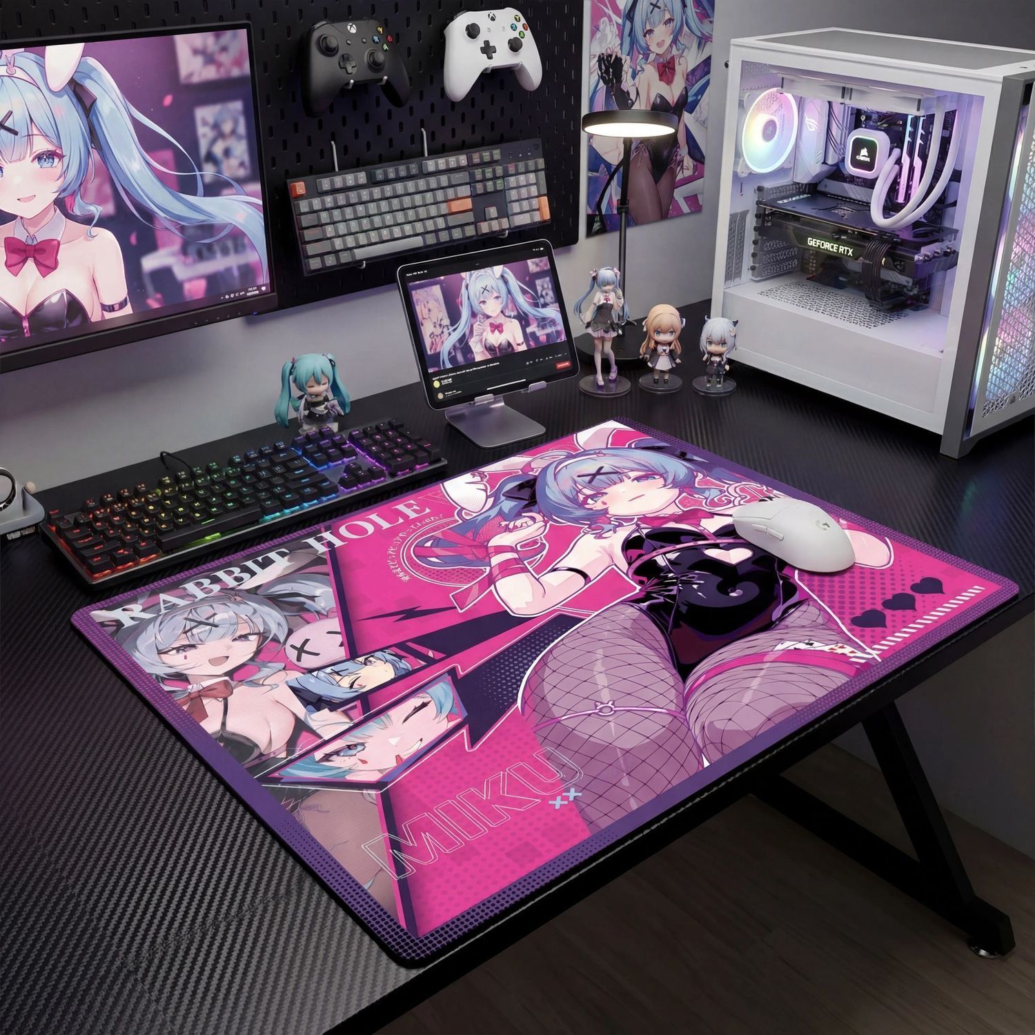 แผ่นรองเมาส์เกมมิ่งขนาดใหญ่พิเ - Pc Gaming Hatsune Miku บทวิจารณ์และราคา
