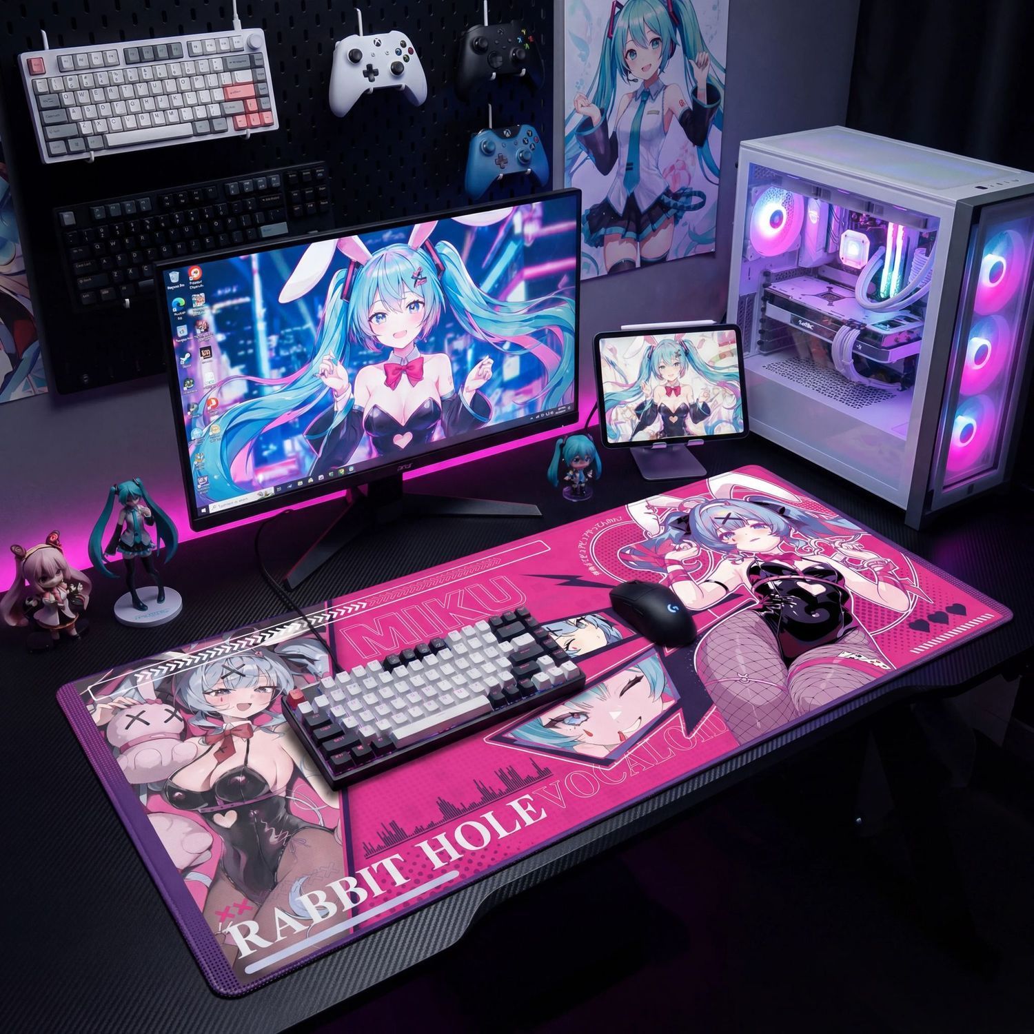 แผ่นรองเมาส์เกมมิ่งขนาดใหญ่พิเ - Pc Gaming Hatsune Miku บทวิจารณ์และราคา