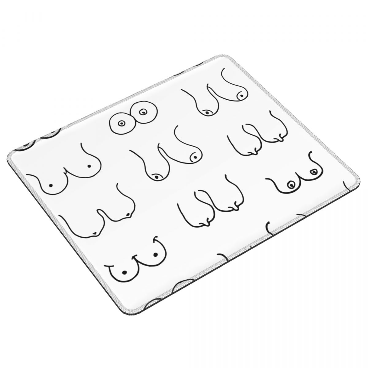 แผ่นรองเมาส์ลายหน้าอกสีดำขาว ส - Pc Gaming Drawing บทวิจารณ์และราคา