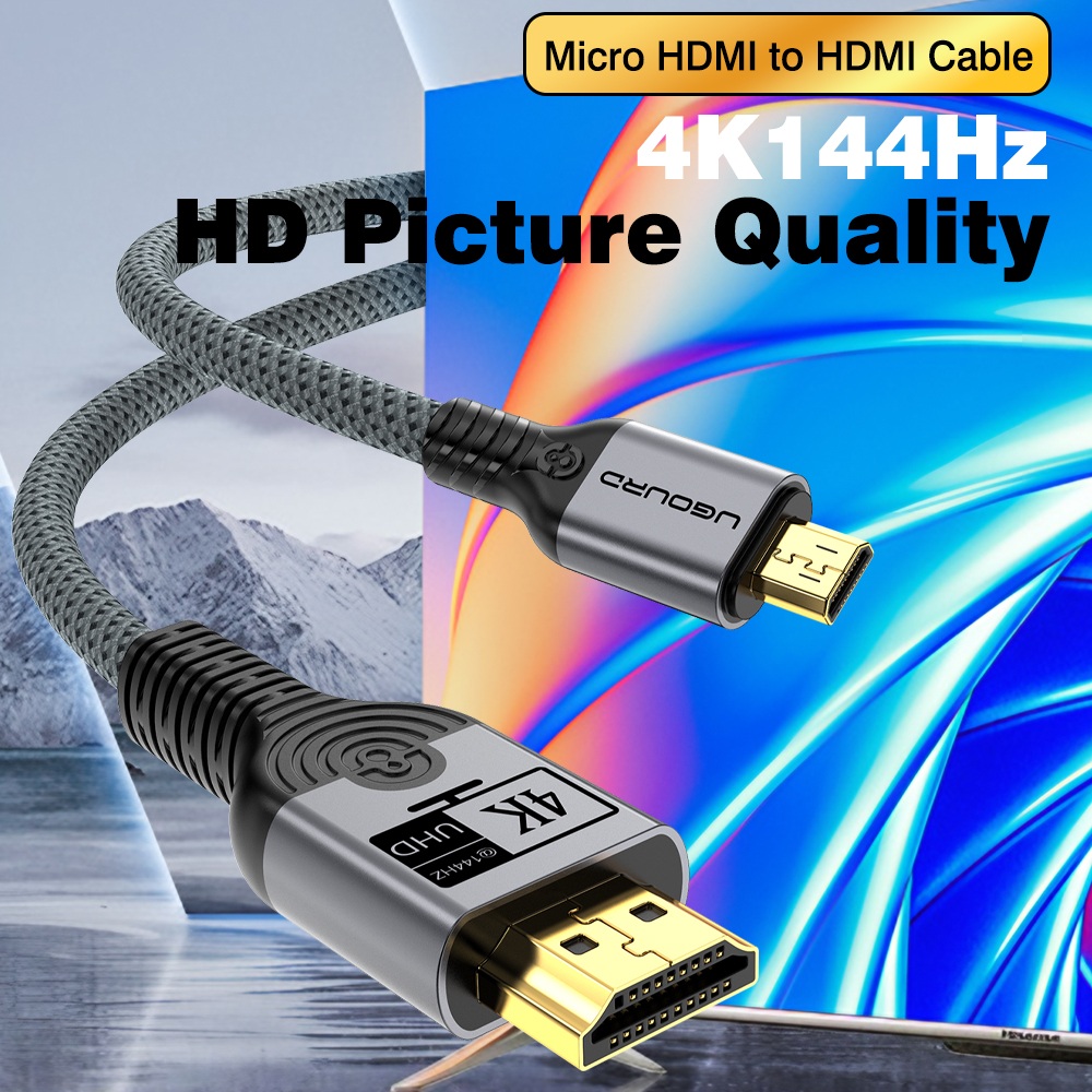 UGOURD สายถักไนลอนไมโคร HDMI เ - High Refresh Monitor บทวิจารณ์และราคา