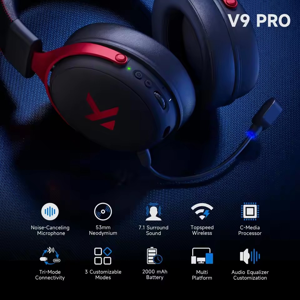 ชุดหูฟังอีสปอร์ตไร้สาย ความหน่ - Pc Gaming Victus บทวิจารณ์และราคา