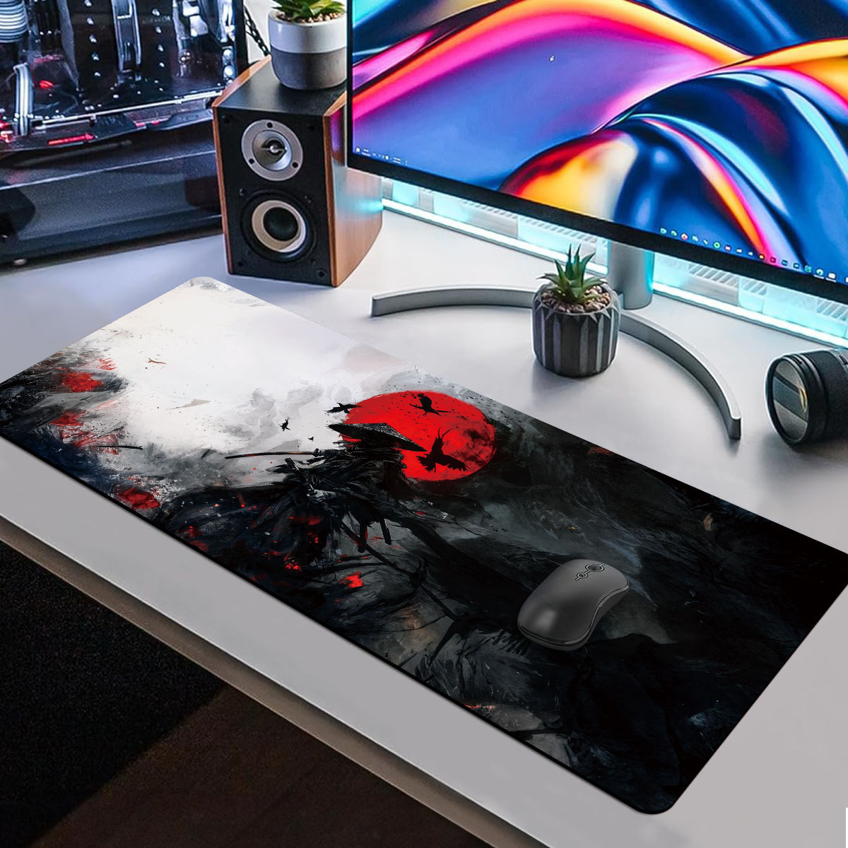 ลายดาบซามูไร - แผ่นรองป้องกันแ - Pc Gaming Drawing บทวิจารณ์และราคา