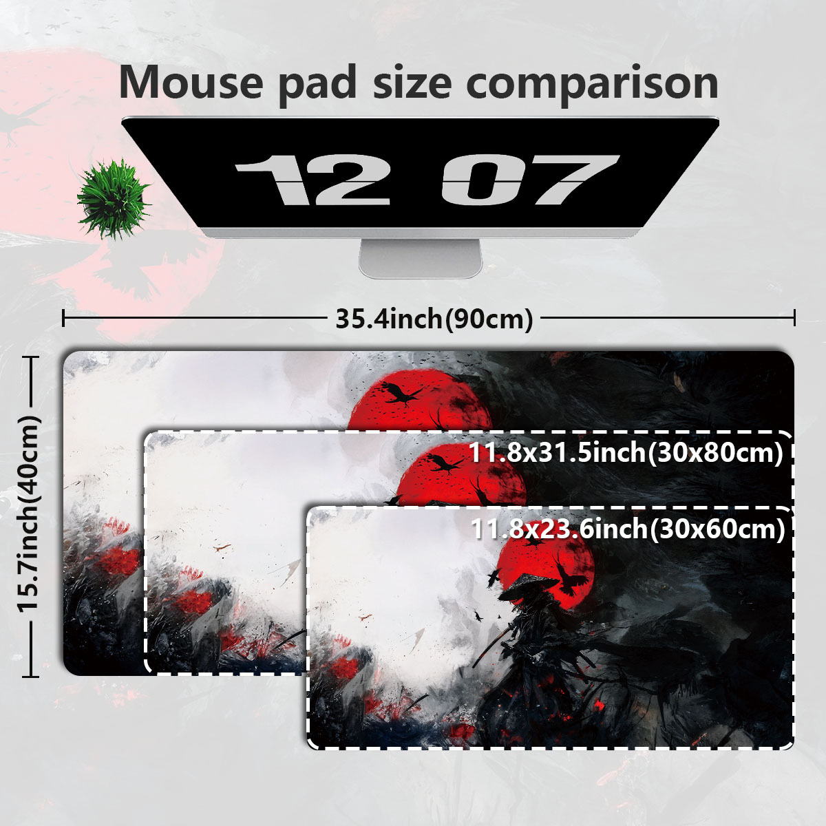 ลายดาบซามูไร - แผ่นรองป้องกันแ - Pc Gaming Drawing บทวิจารณ์และราคา