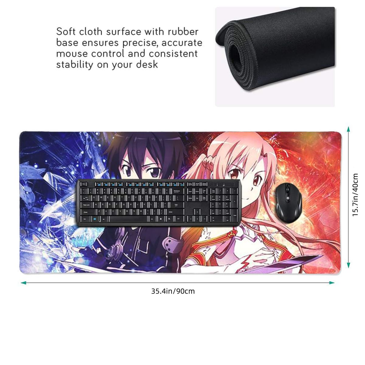 แผ่นรองเมาส์ขนาดใหญ่ Sword Art - Pc Gaming Online บทวิจารณ์และราคา