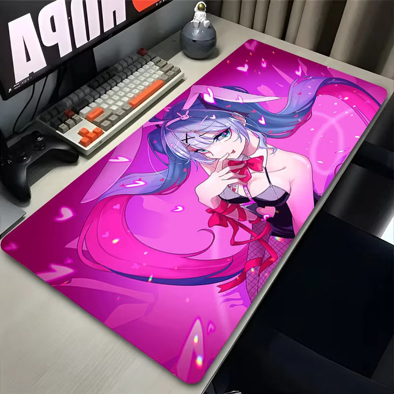 PC Mouse Pad อะนิเมะสาวกระต่าย - Pc Gaming Hatsune Miku บทวิจารณ์และราคา